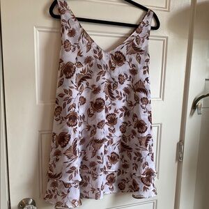 Lane Bryant Brown Floral Top